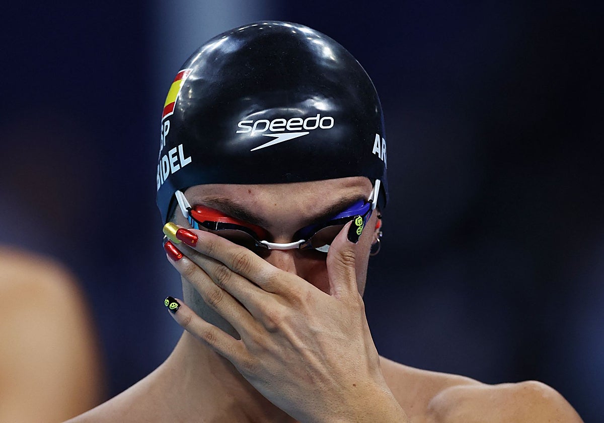 El nadador español Arbidel Gonzalez, en París 2024