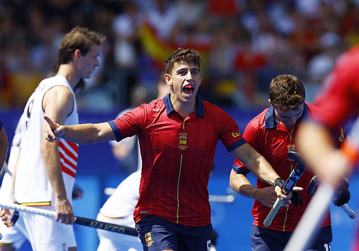 Jordi Bonastre celebra la clasificación de España