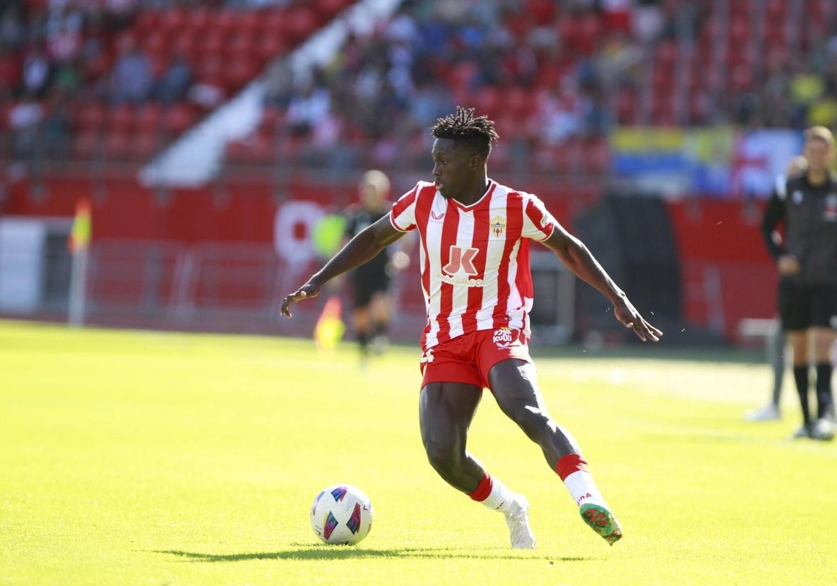 Marciano Sanca, durante un partido como jugador del Almería