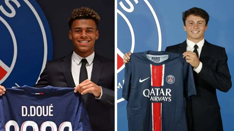 Neves and Doué are PSG's big hopes this season