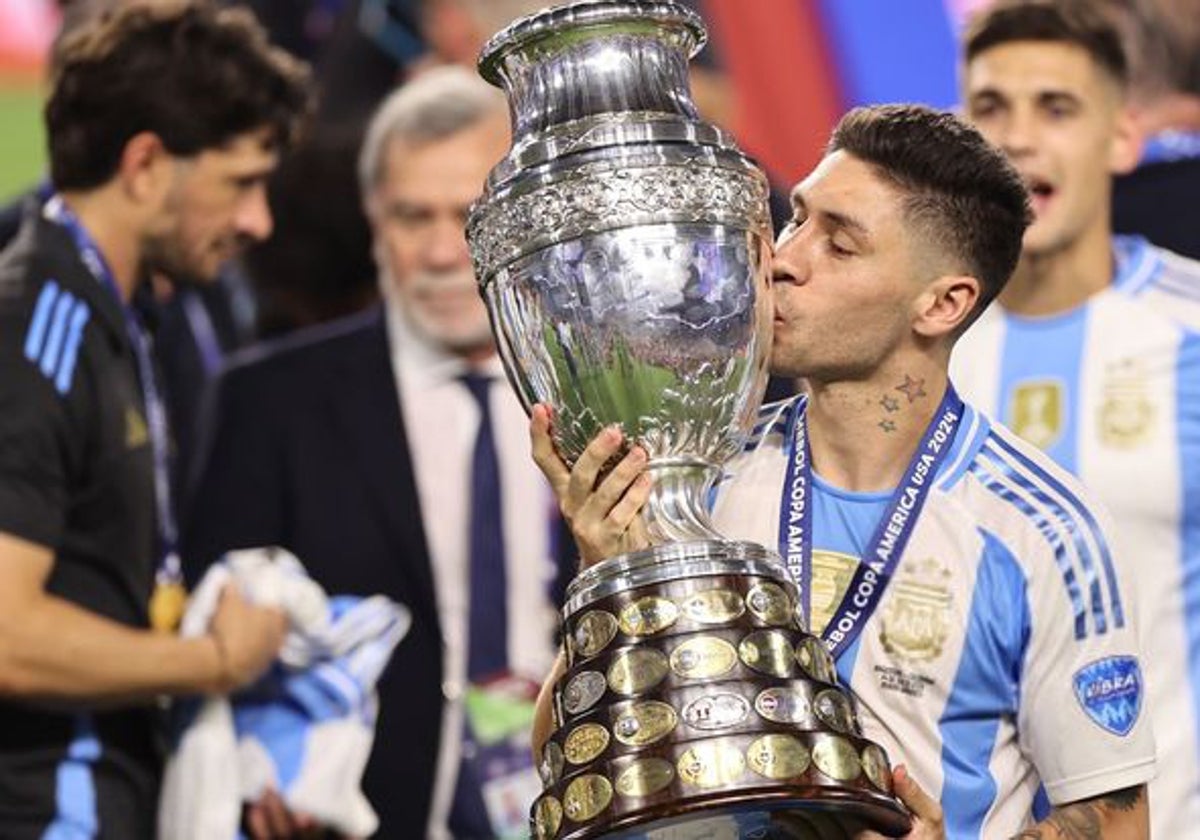 Montiel, con la Copa América