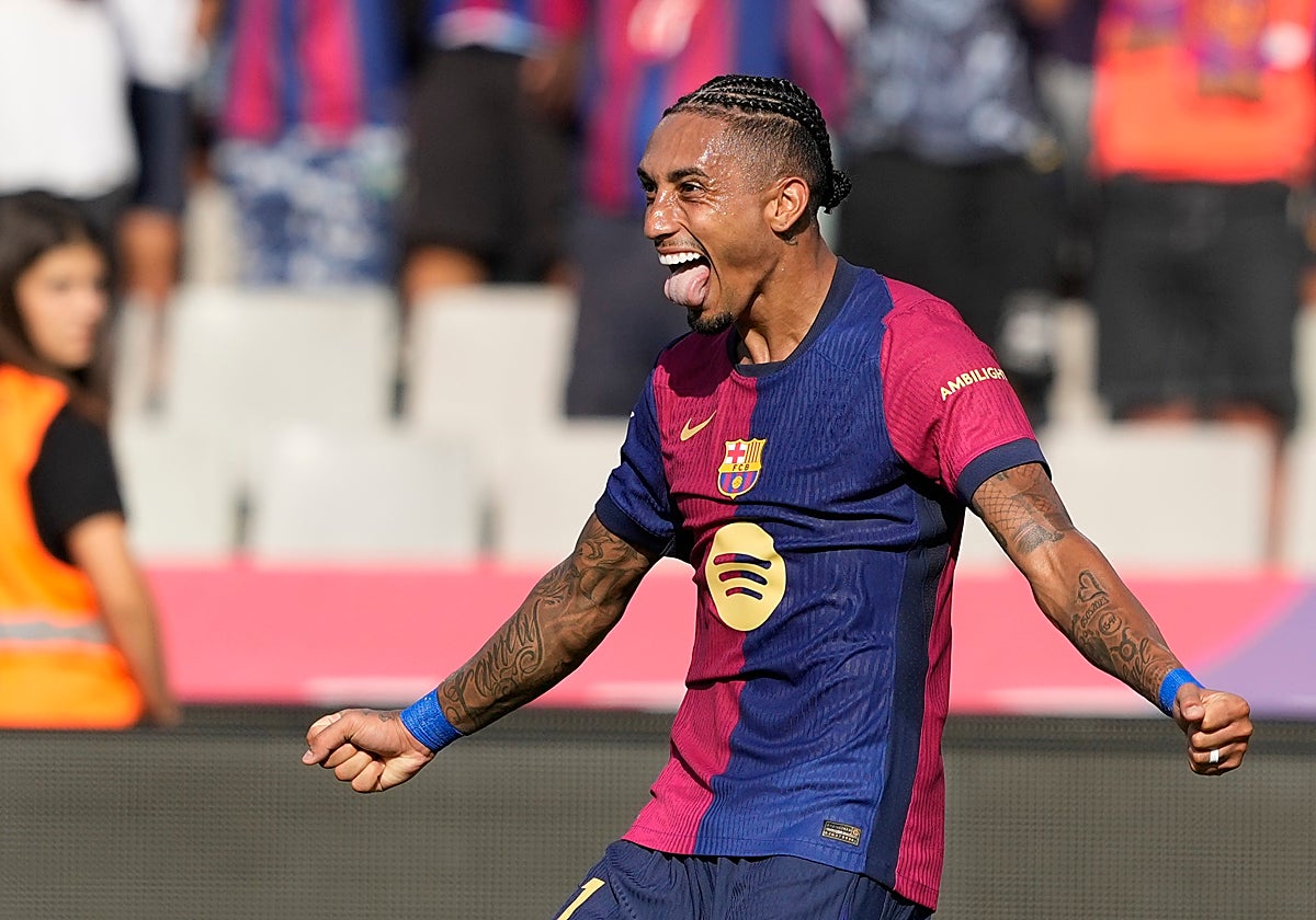 Raphinha recupera su mejor versión ante el Valladolid