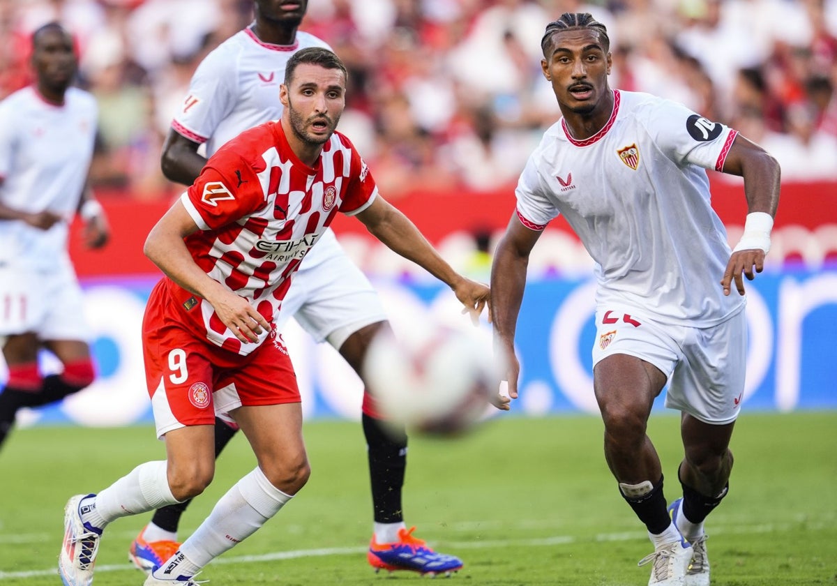 Badé, durante el Sevilla - Girona