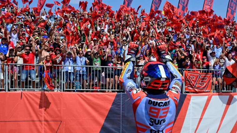 Márc Márquez vuelve a lo más alto del podio con su triunfo en el Gran Premio de Aragón