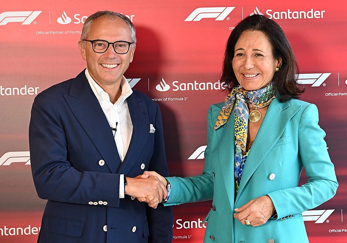 Stefano Domenicalli y Ana Botín
