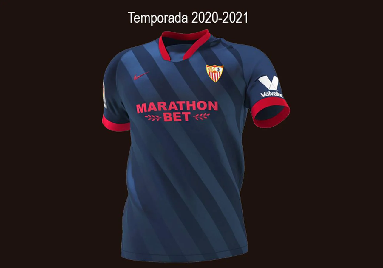 Las segundas camisetas del Sevilla F. C.