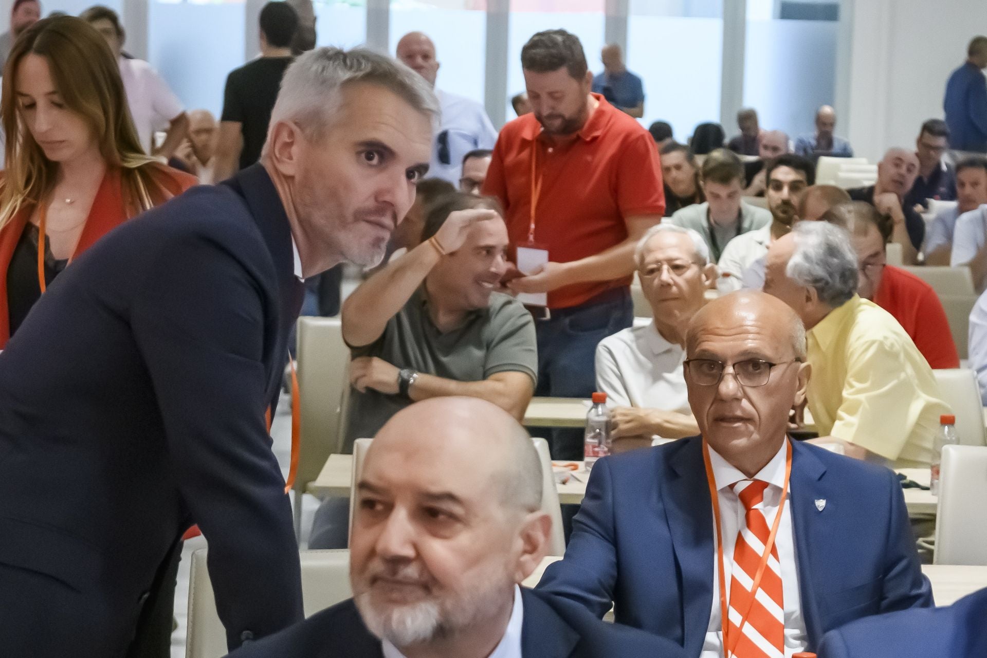 Enrique de la Cerda y Del Nido Benavente, en la junta de accionistas del Sevilla FC en julio de 2023