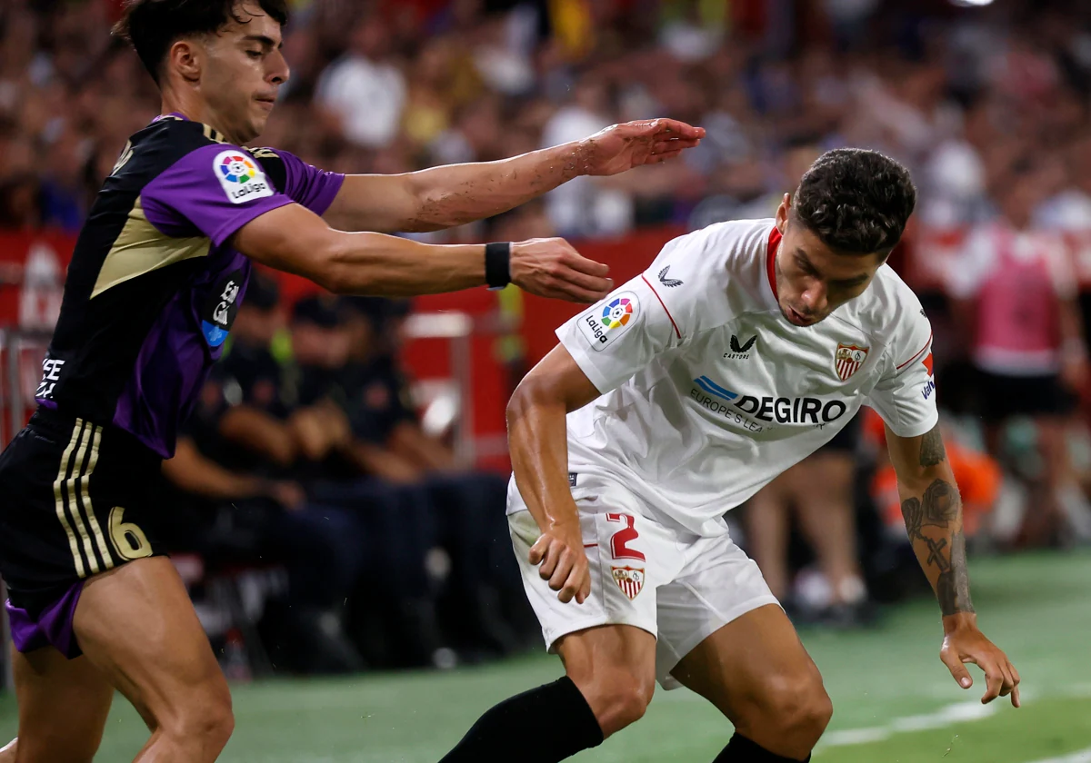 Montiel, durante el último Sevilla - Valladolid