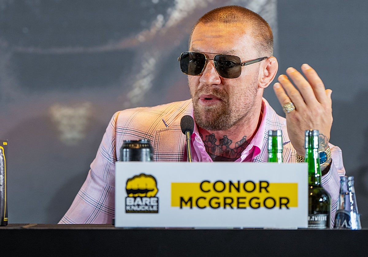 Conor McGregor, durante la presentación de Bare Knuckle en España