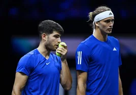 Alcaraz y Zverev, cazados a cañonazos en la Laver Cup