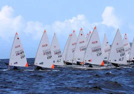 Cien barcos en el Campeonato Ibérico de ILCA