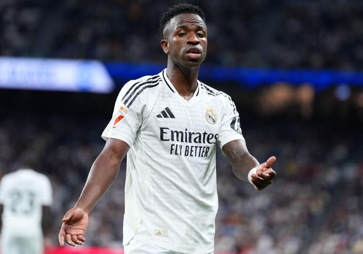 Vinicius, en un partido del Real Madrid