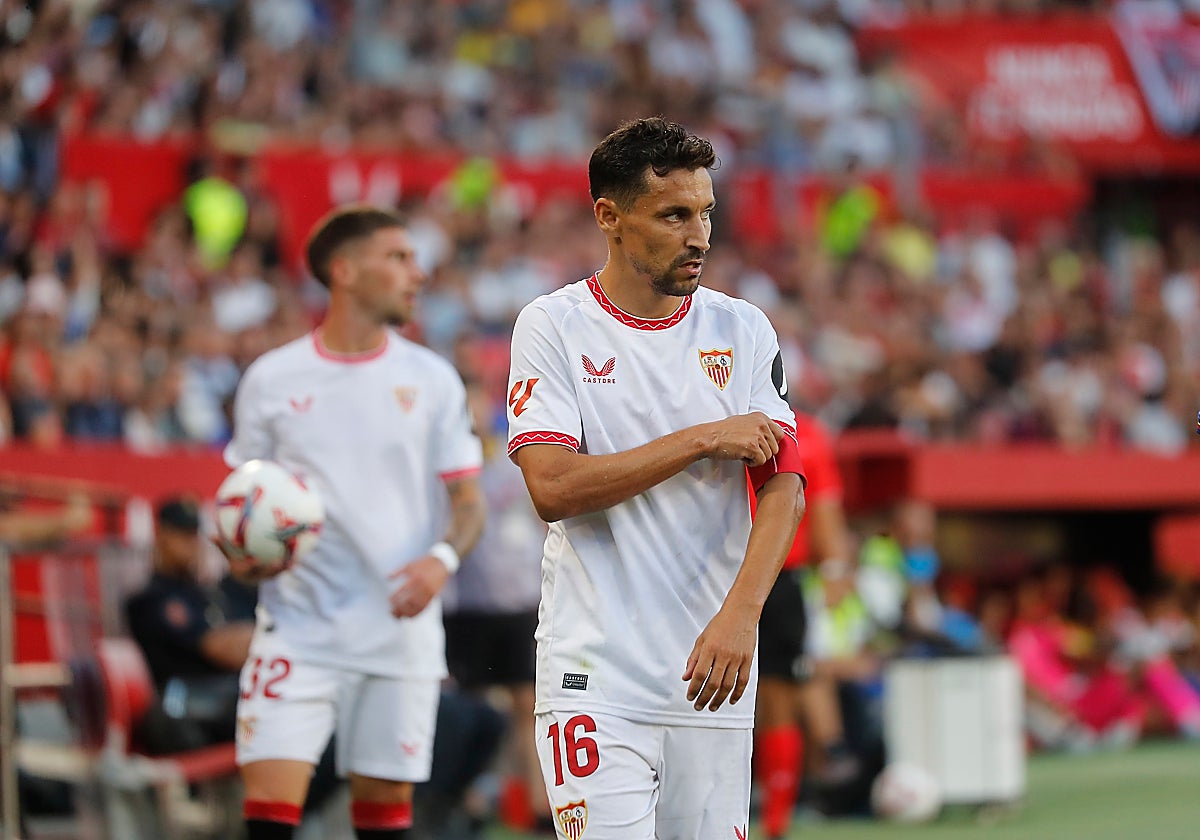 Jesús Navas, durante un partido de esta temporada