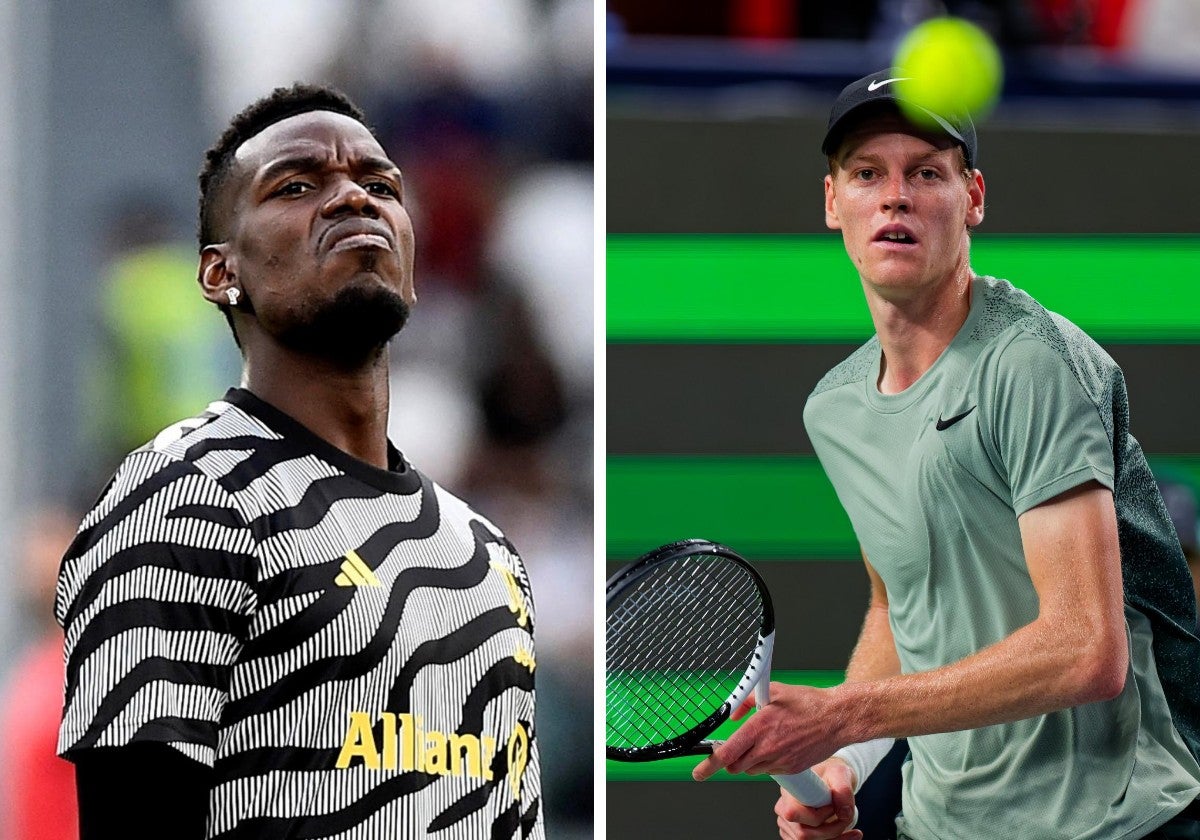 Paul Pogba y Jannik Sinner