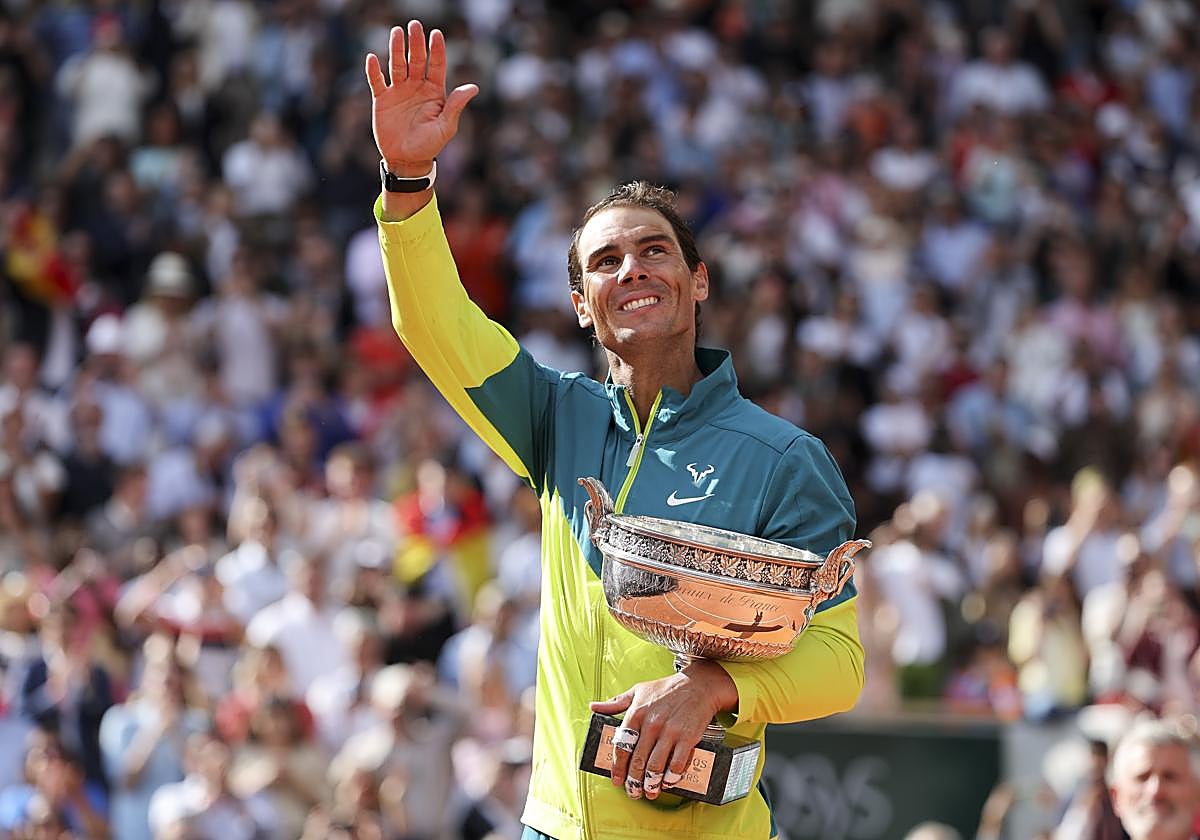 Rafa Nadal en la final de ROland Garros de 2022