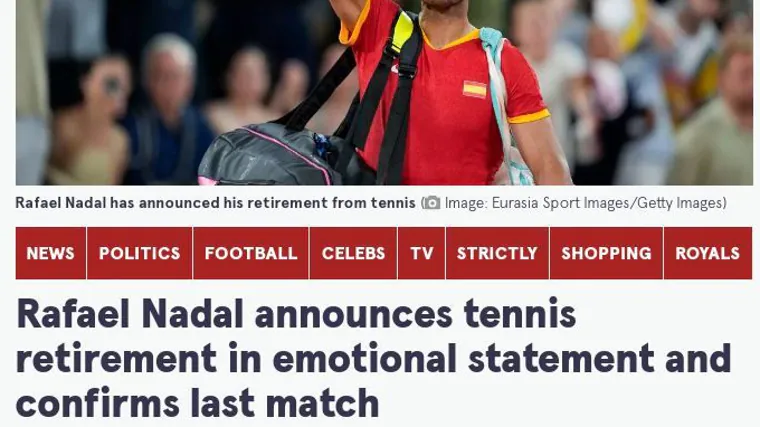 La prensa mundial se rinde a la «leyenda» Nadal en su adiós al tenis