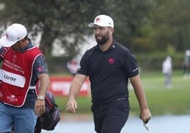 Jon Rahm, durante la primera jornada del Andalucía Masters