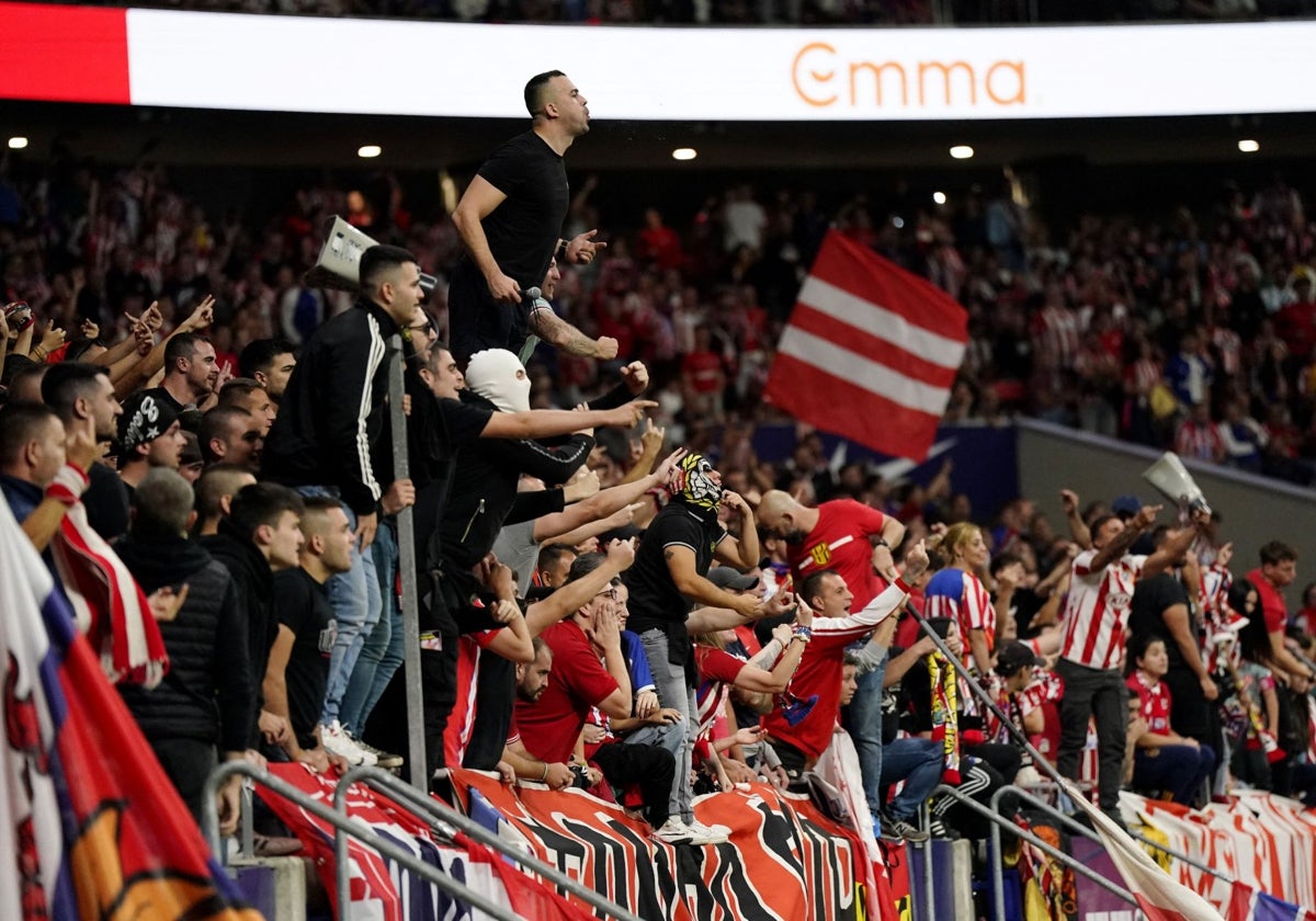 El fondo sur del Metropolitano, hábitat del Frente Atlético