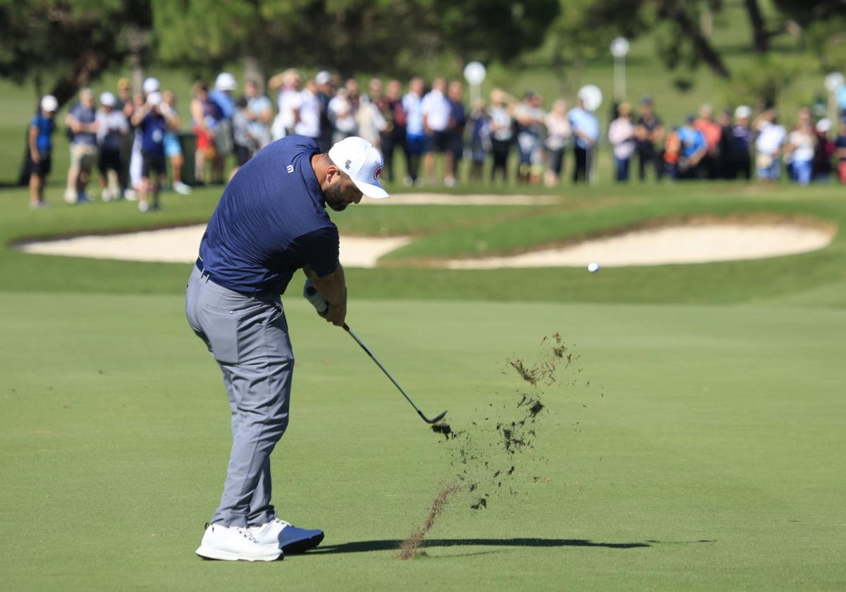 Jon Rahm, durante la tercera jornada del Andalucía Masters