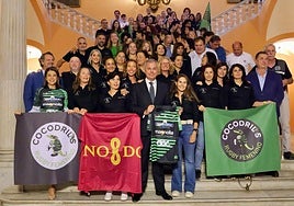 José Luis Sanz ensalza «el espíritu luchador» de las 'Cocodrilas', «pioneras en el mundo del rugby»
