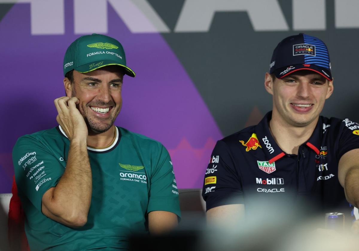 Fernando Alonso y Max Verstappen