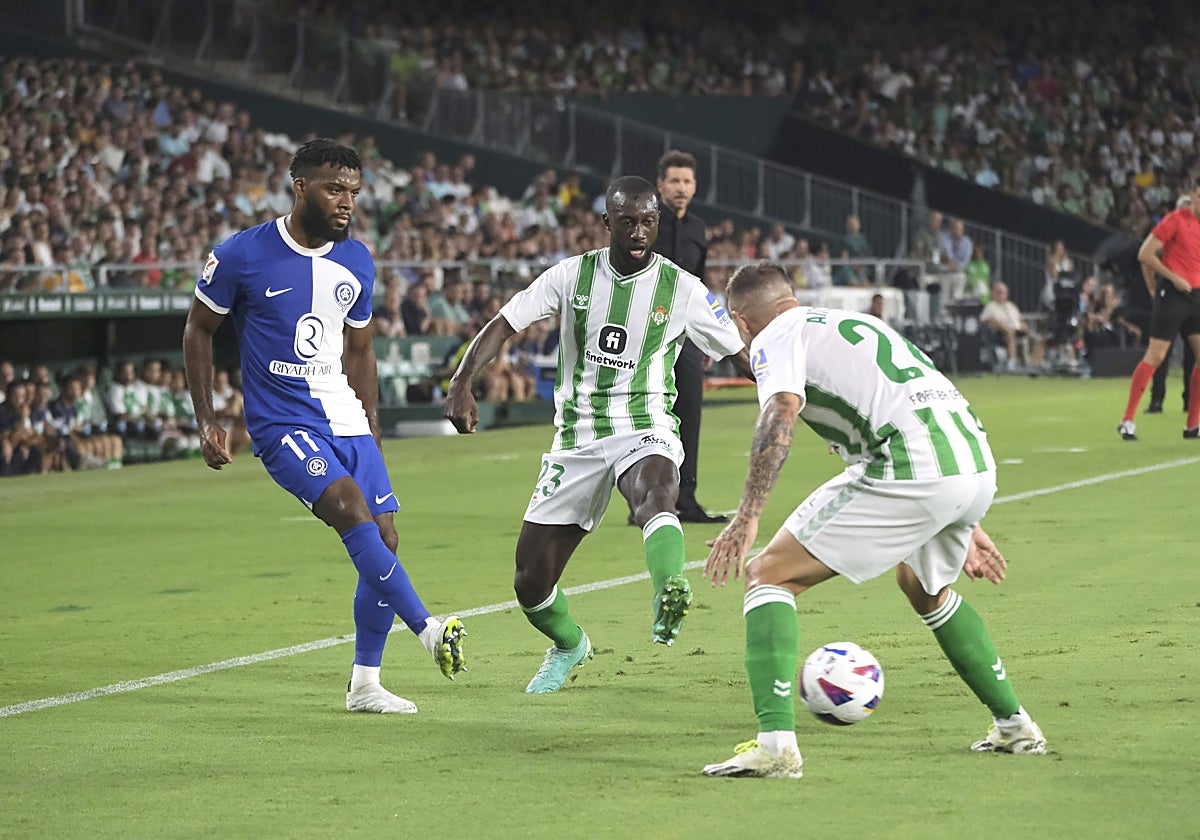 Un lance del juego del Betis - Atlético de Madrid de la pasada temporada