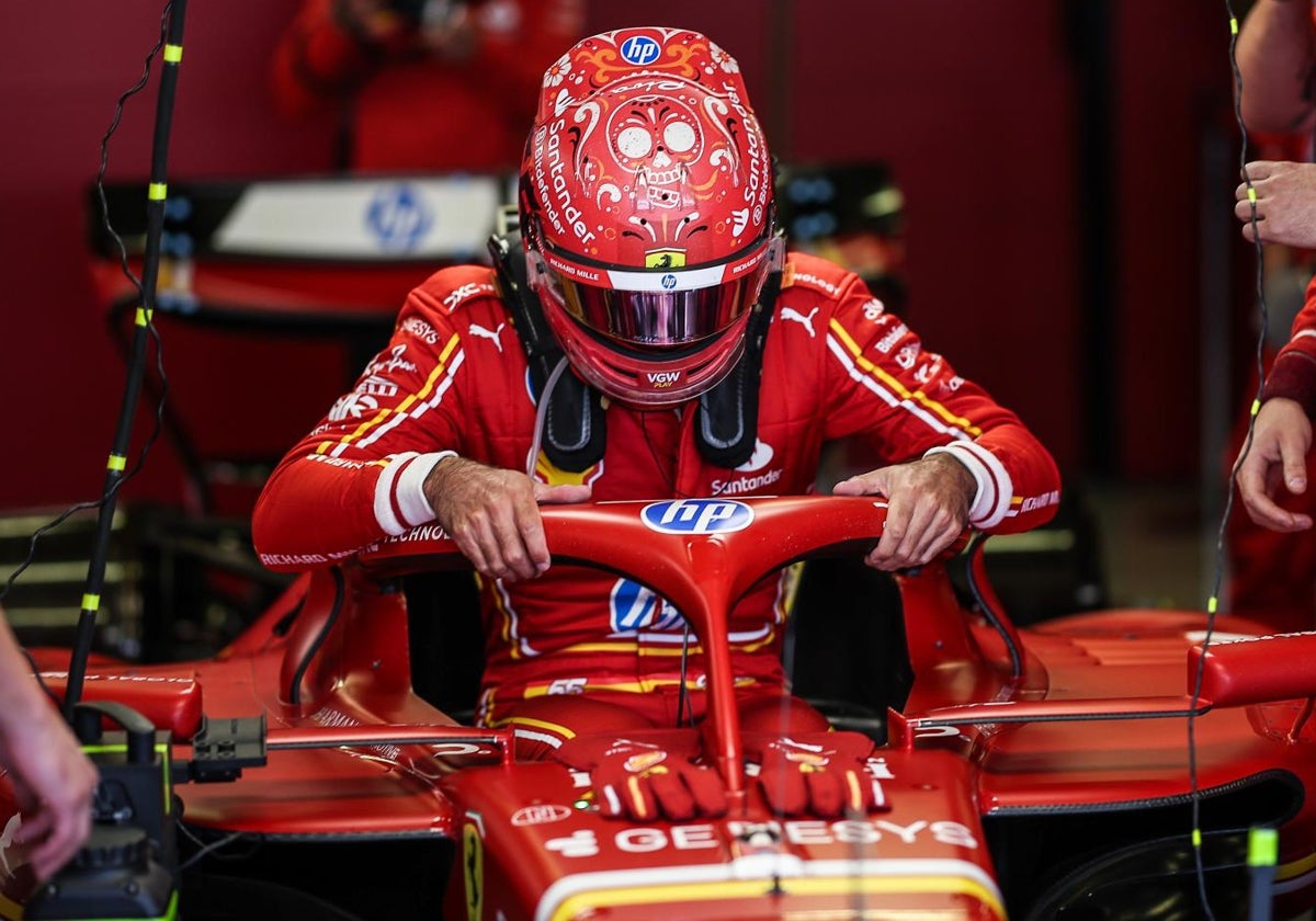 Carlos Sainz, durante el reciente GP de México