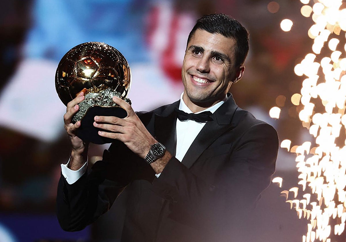 Rodri, tras recibir el Balón de Oro el pasado lunes