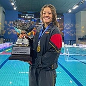 Irene Briceño, la felicidad estaba en la piscina