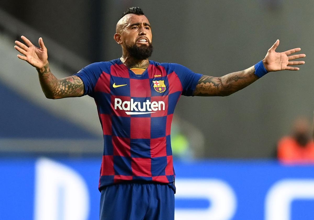 Arturo Vidal, en un partido en su etapa en la Liga