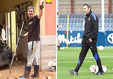 Vicente Moreno Entre semana, limpiando barro en Masanasa, y el sábado, al Bernabéu