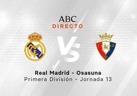 Real Madrid - Osasuna, estadísticas del partido