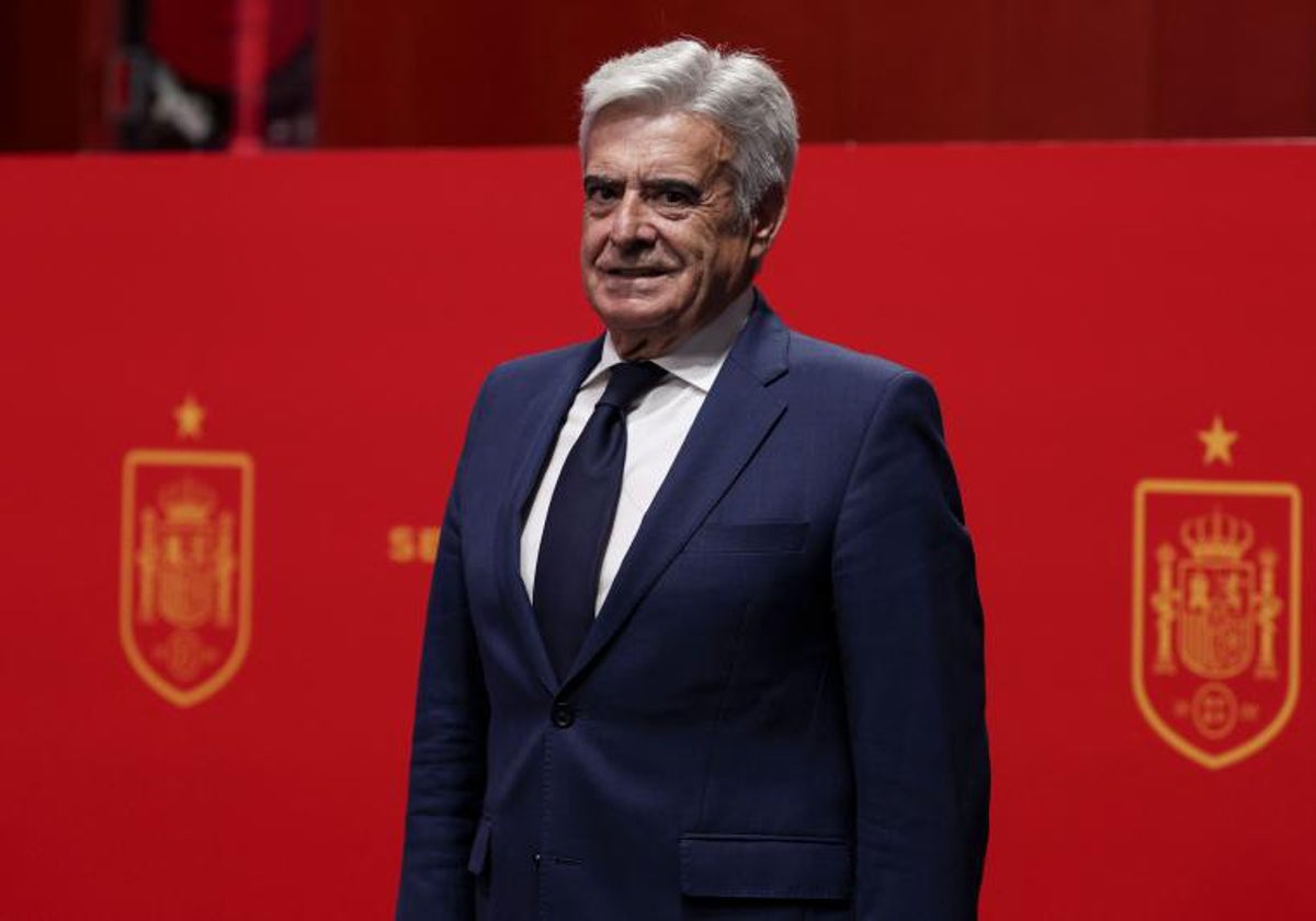 Pedro Rocha, en su etapa como presidente de la RFEF