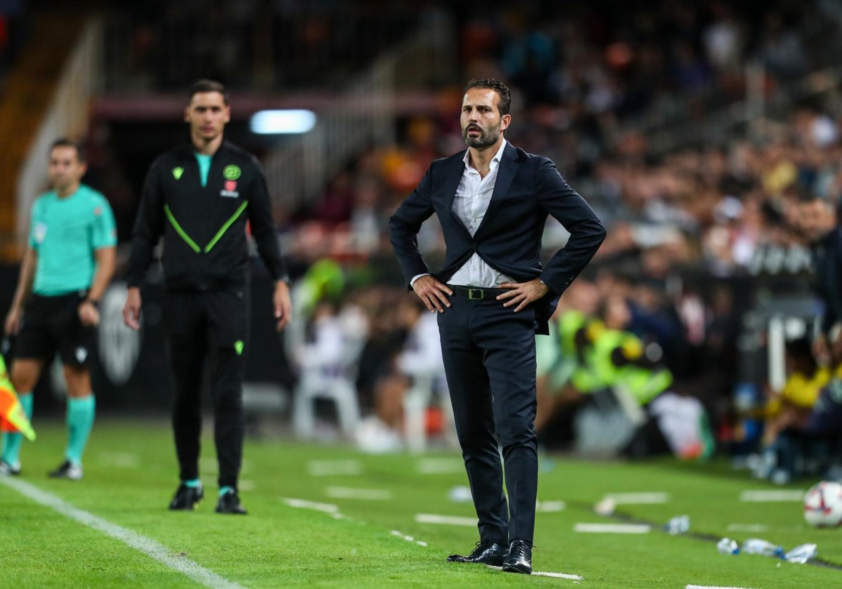 Rubén Baraja, entrenador del Valencia