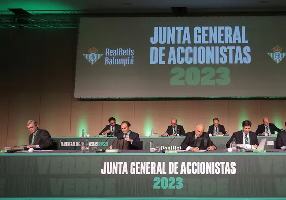 Junta General de Accionistas del Betis celebrada en diciembre de 2023