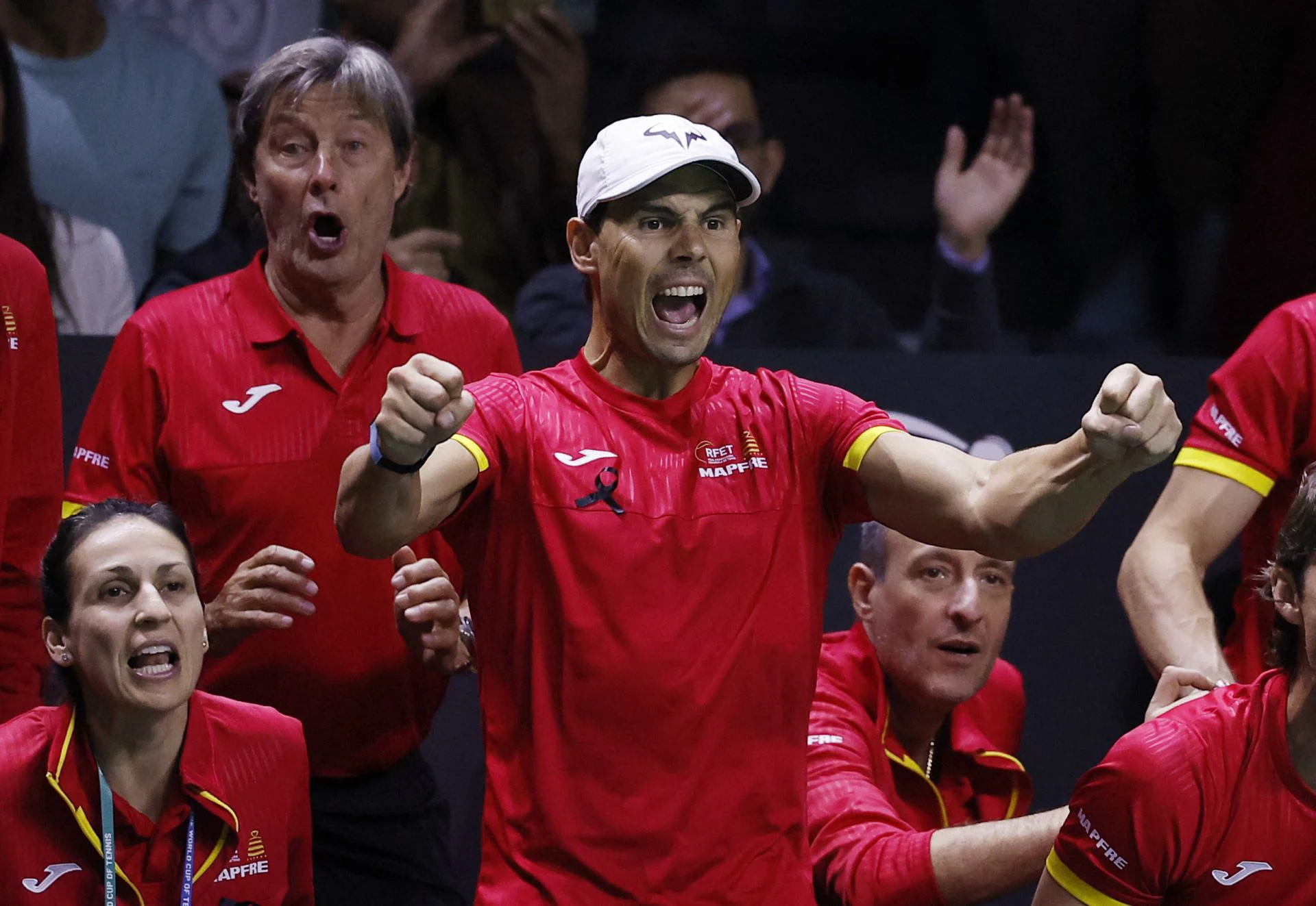 Nadal celebra la victoria de Alcaraz