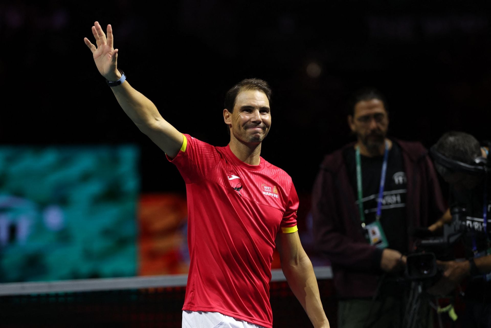 Nadal en su despedida del tenis