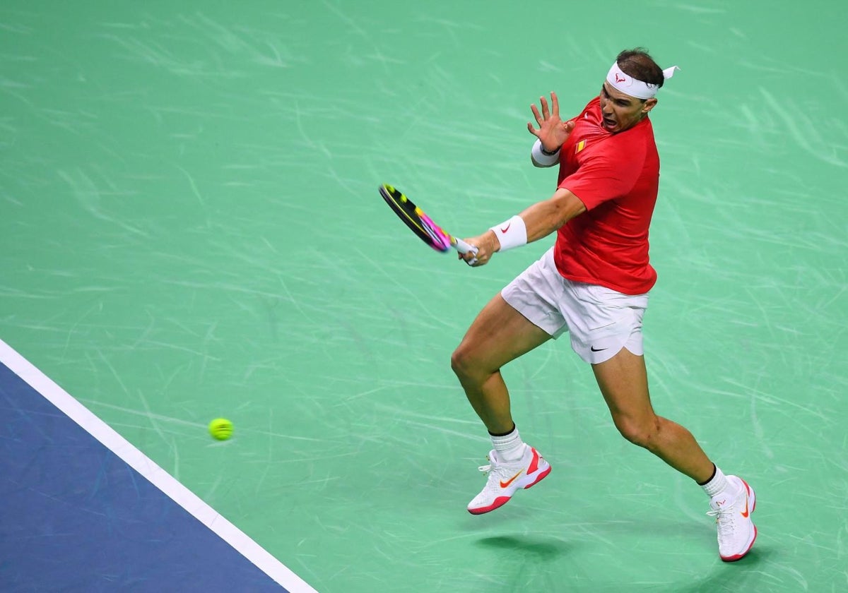 Nadal, en el partido ante Van de Zandschulp