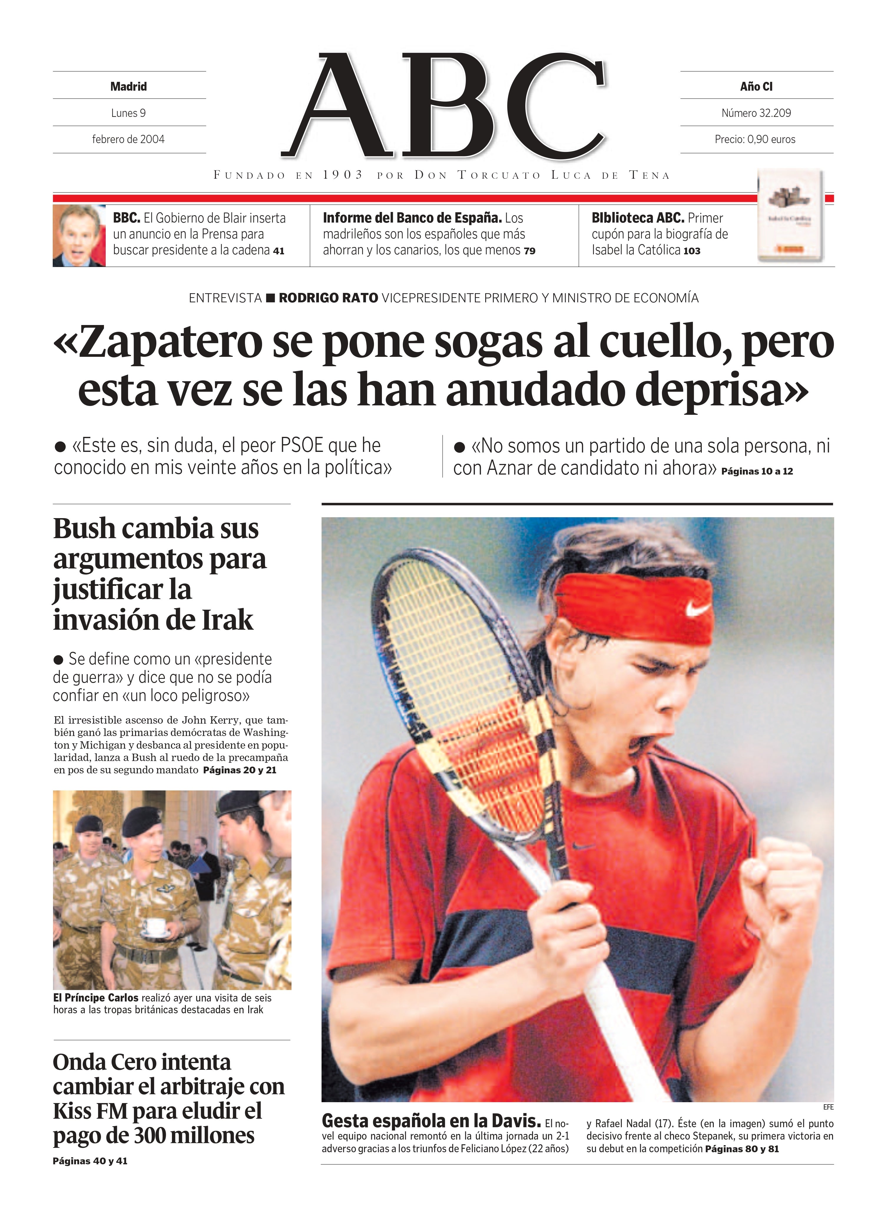 Las 58 portadas de Nadal en ABC