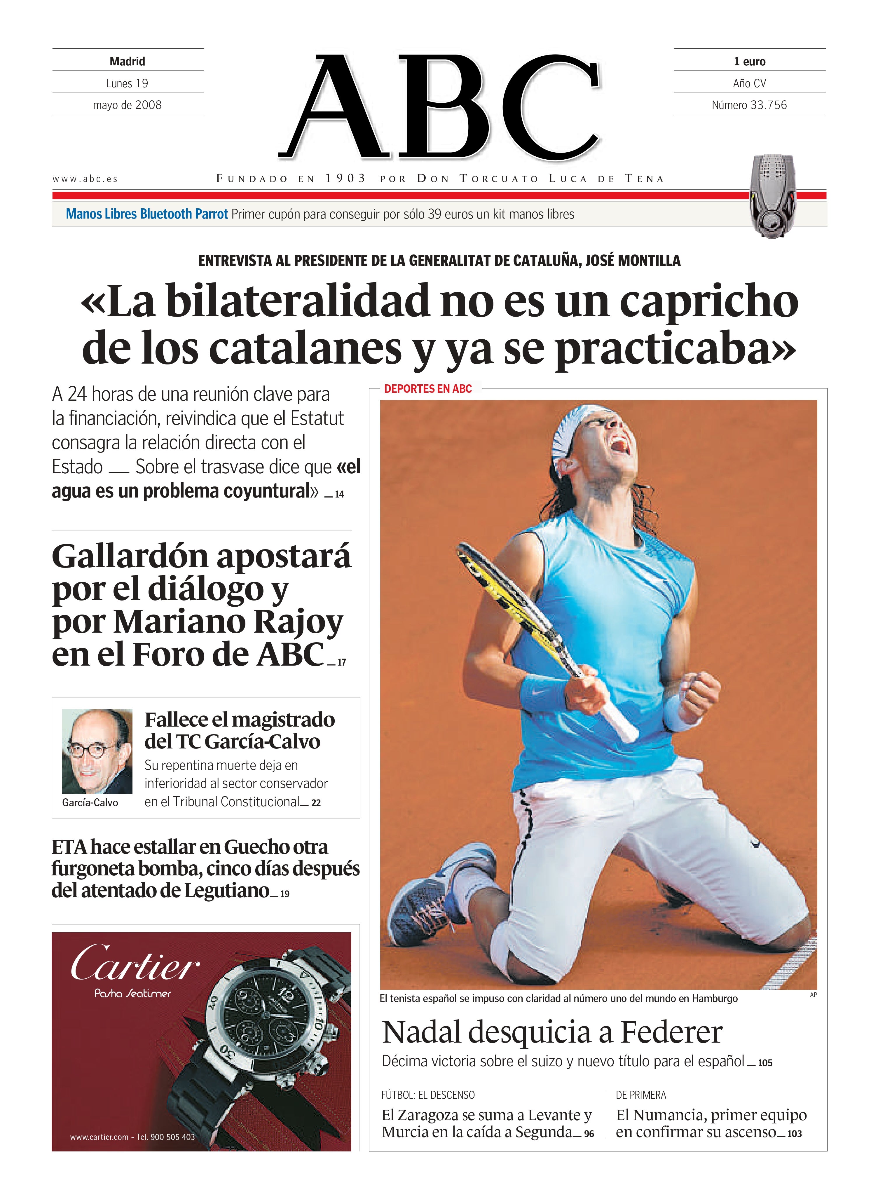 Las 58 portadas de Nadal en ABC