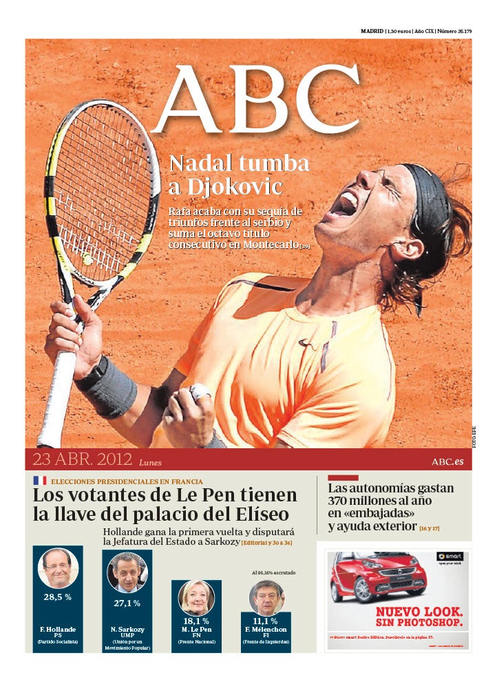 Las 58 portadas de Nadal en ABC