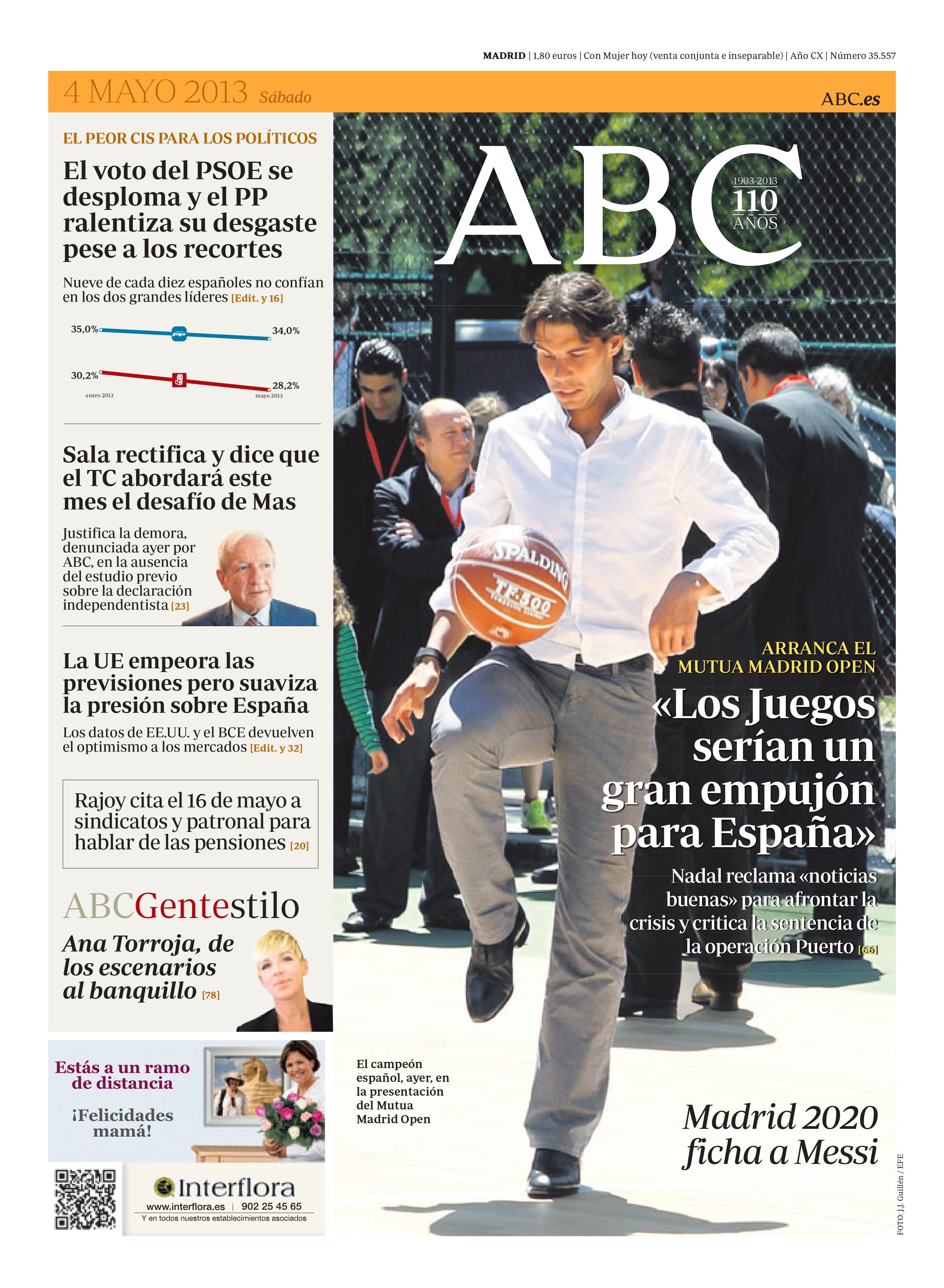Las 58 portadas de Nadal en ABC