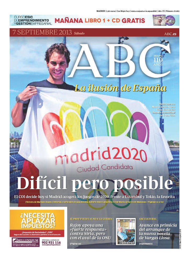 Las 58 portadas de Nadal en ABC