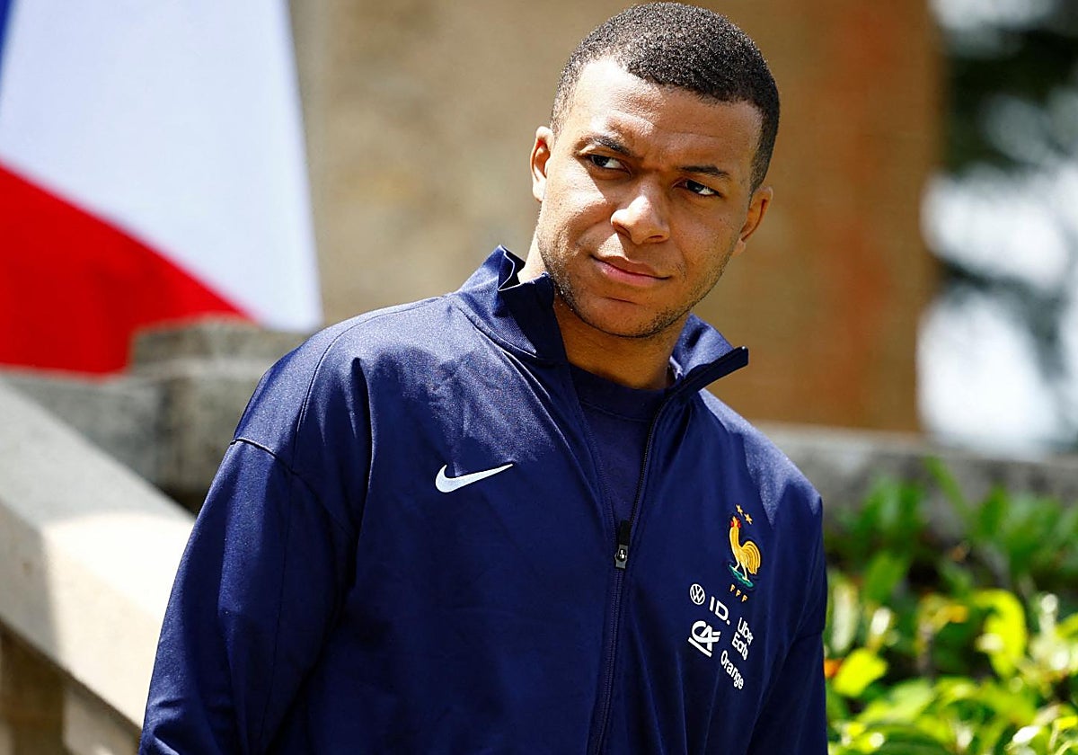 Mbappé, en la concentración de Francia durante la Eurocopa 2024