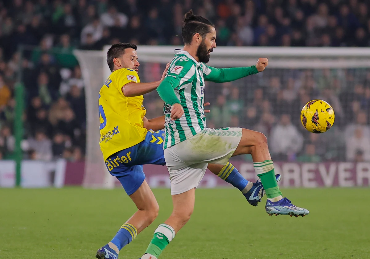 Isco, durante el Betis - Las Palmas de la pasada temporada