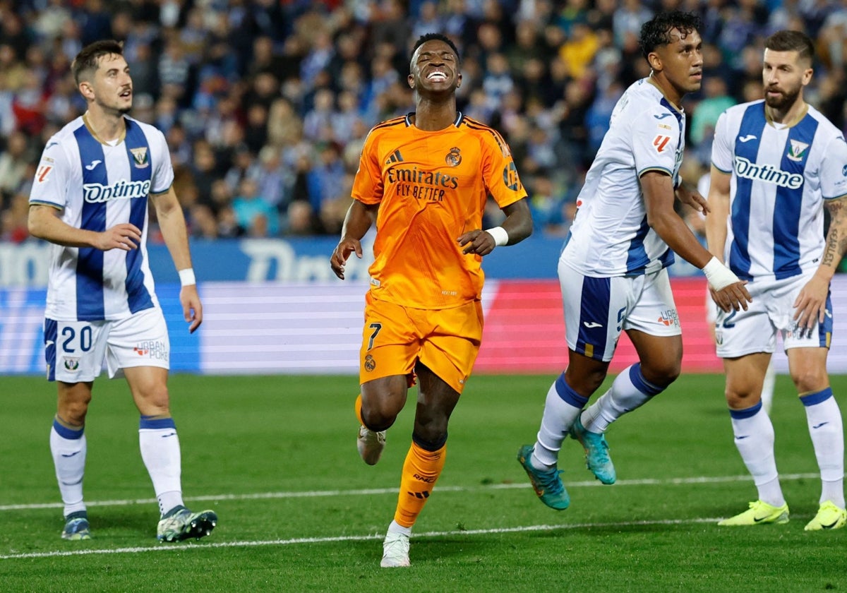 Vinícius, ante el Leganés