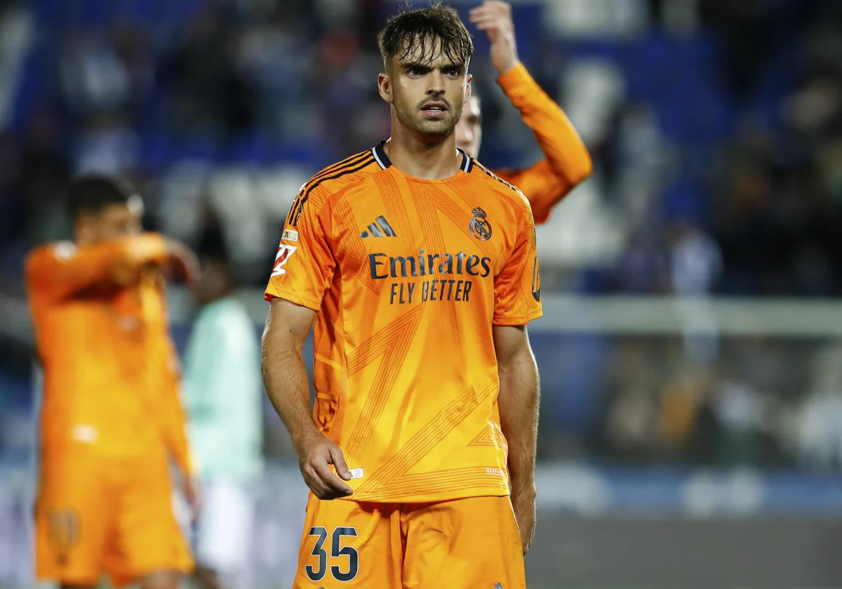 Raúl Asencio en el partido contra el CD Leganés