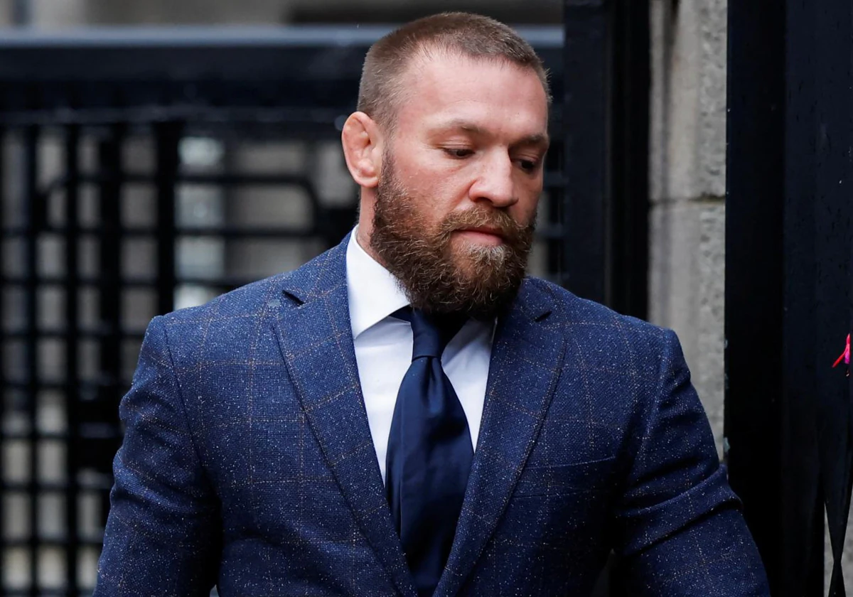 Conor McGregor, a su llegada al juzgado