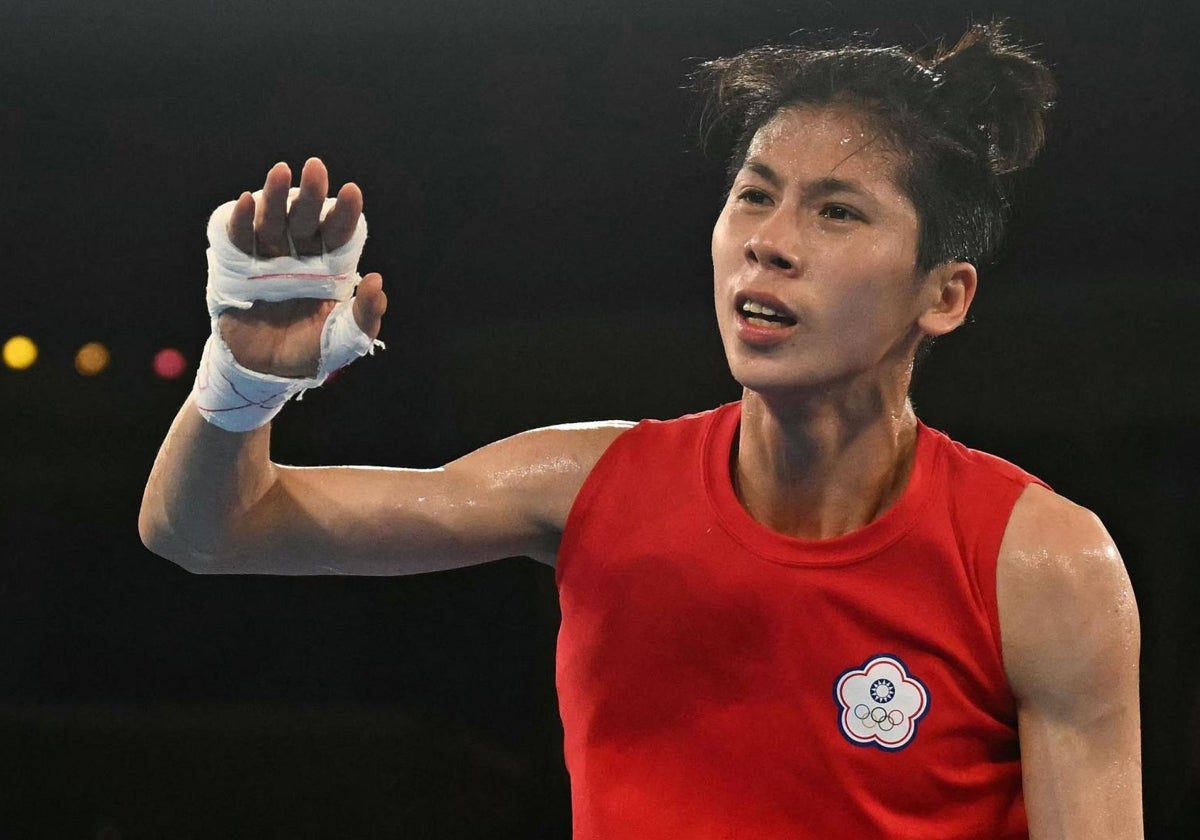La boxeadora taiwanesa Lin Yu-Ting, durante los Juegos Olímpicos de París 2024
