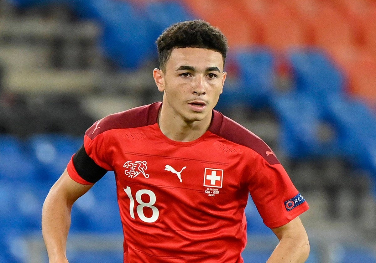 Rubén Vargas, con la selección de Suiza